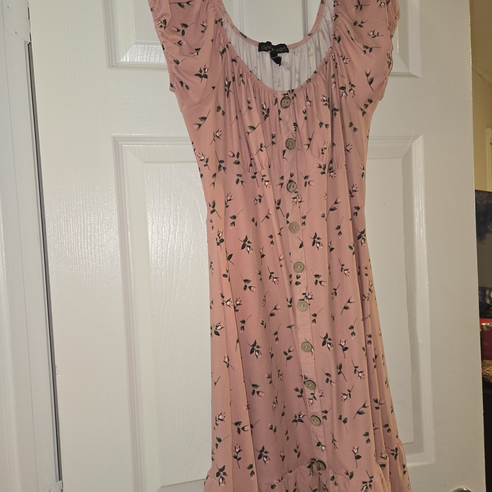 Derek Heart Pink Floral Dress